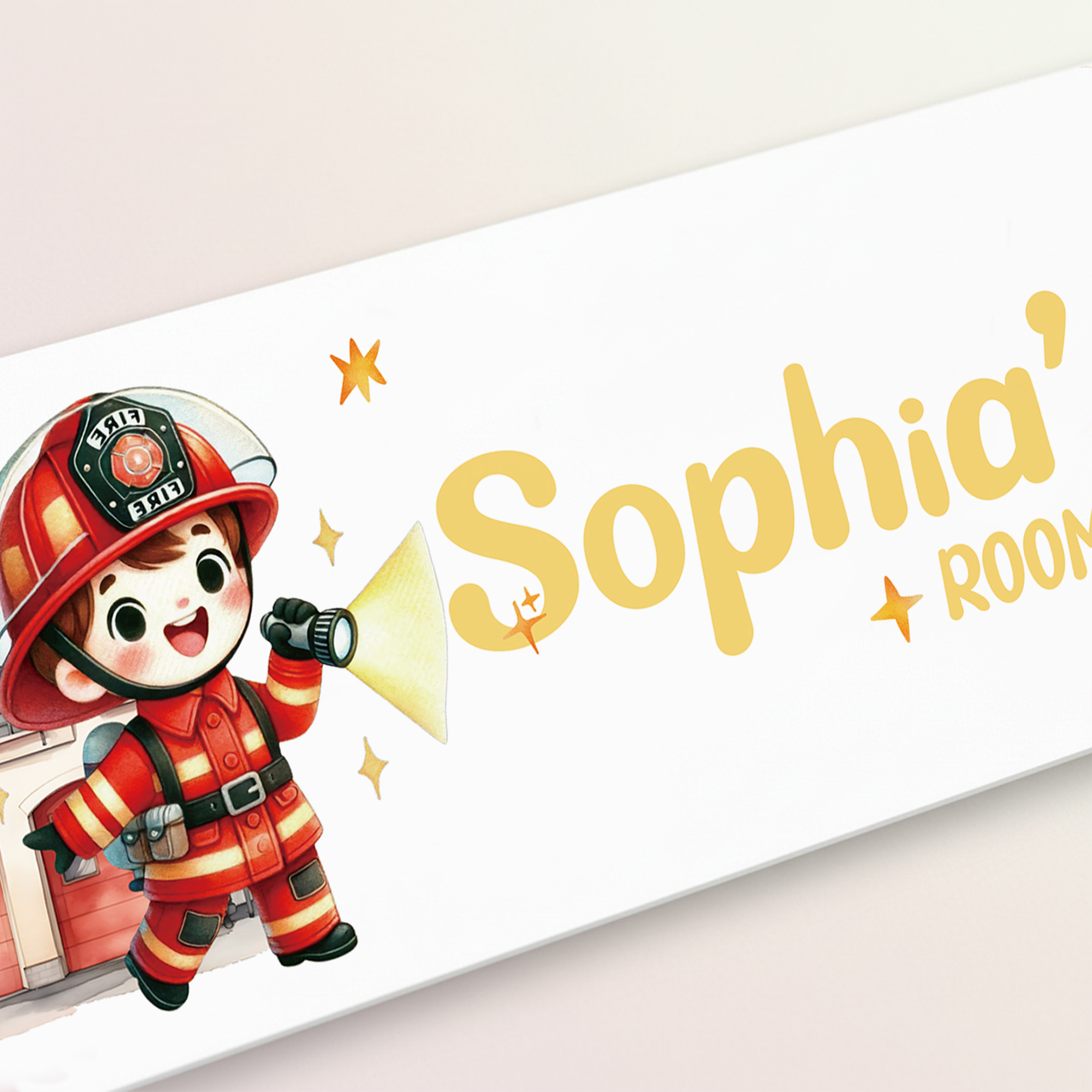 1pc Custom Firefighters Name/T - Baby Nursery Wall ulasan dan harga