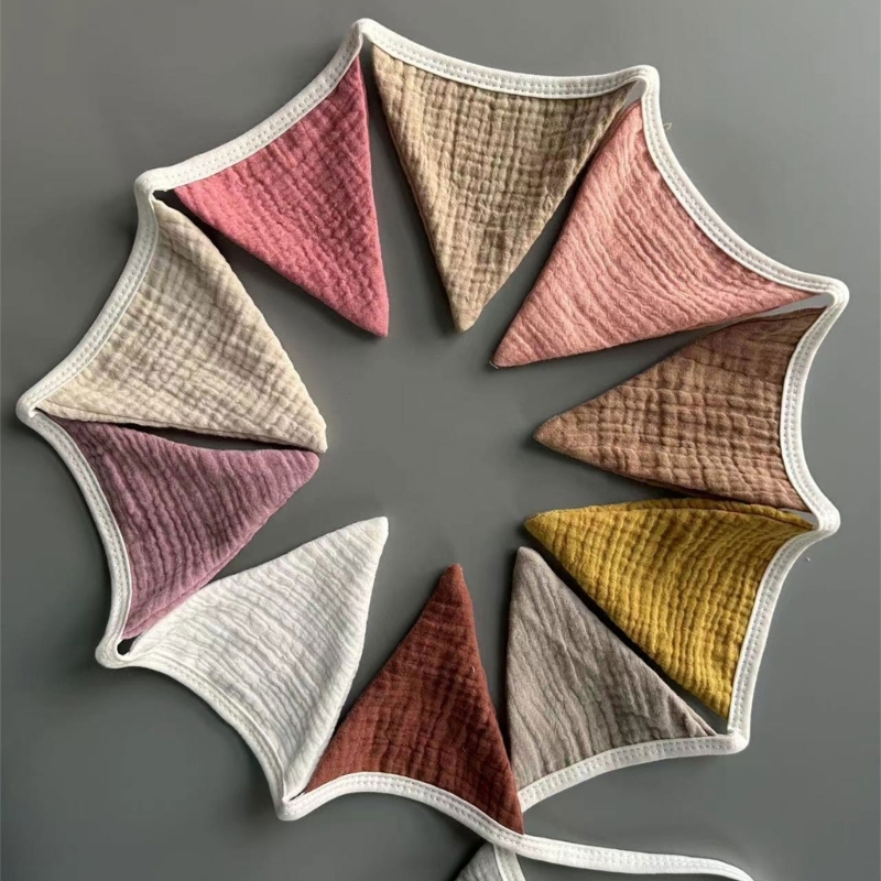 Bunting Banners Cotton Pennant - Baby Nursery Bunting ulasan dan harga