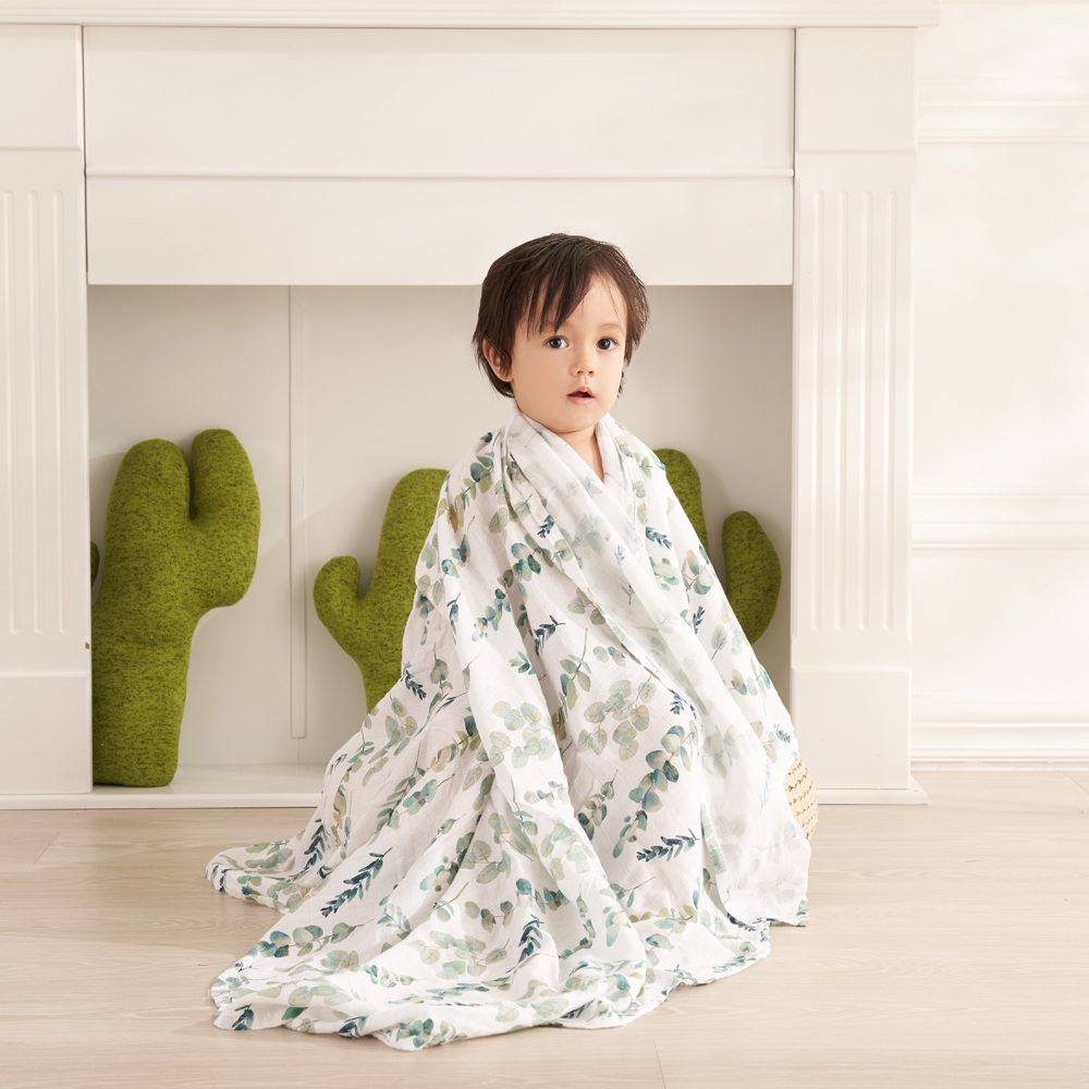 Elinfant Cute Soft Print Baby  - Swaddle Blanket Muslin ulasan dan harga