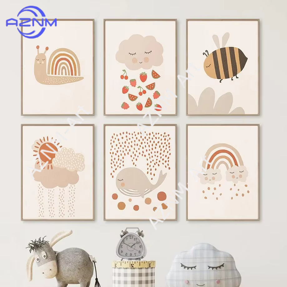 1pc Nursery Wall Art Canvas Ba - Baby Nursery Wall ulasan dan harga