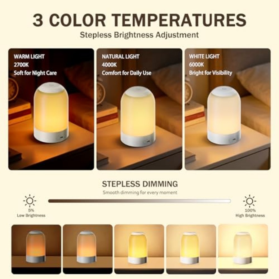 Bedside Touch Night Light, Bab - Baby Nursery Egg Light ulasan dan harga