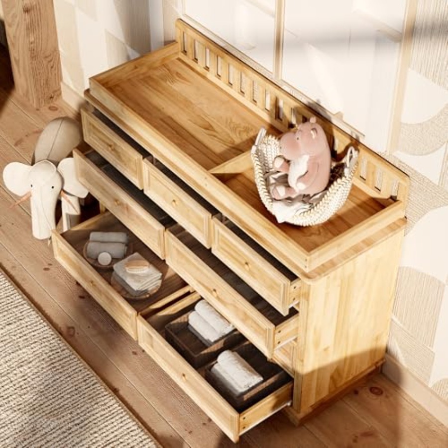 Baby Changing Table Dresser, 1 - Baby Nursery Dresser Changing Table ulasan dan harga
