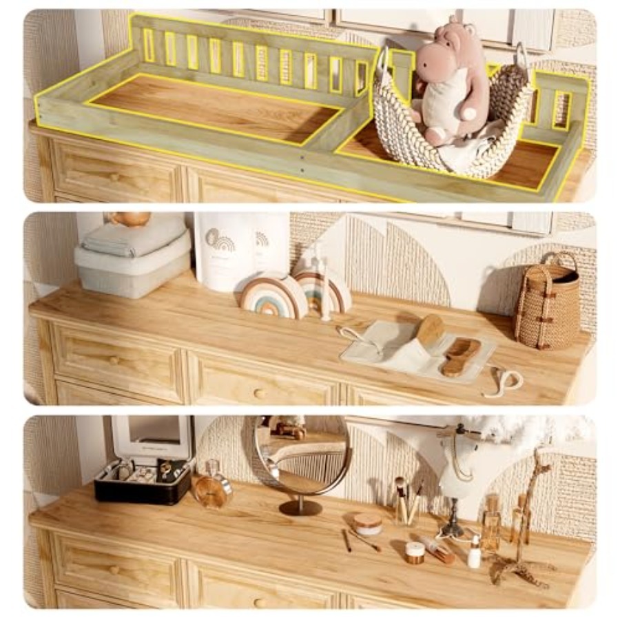 Baby Changing Table Dresser, 1 - Baby Nursery Dresser Changing Table ulasan dan harga