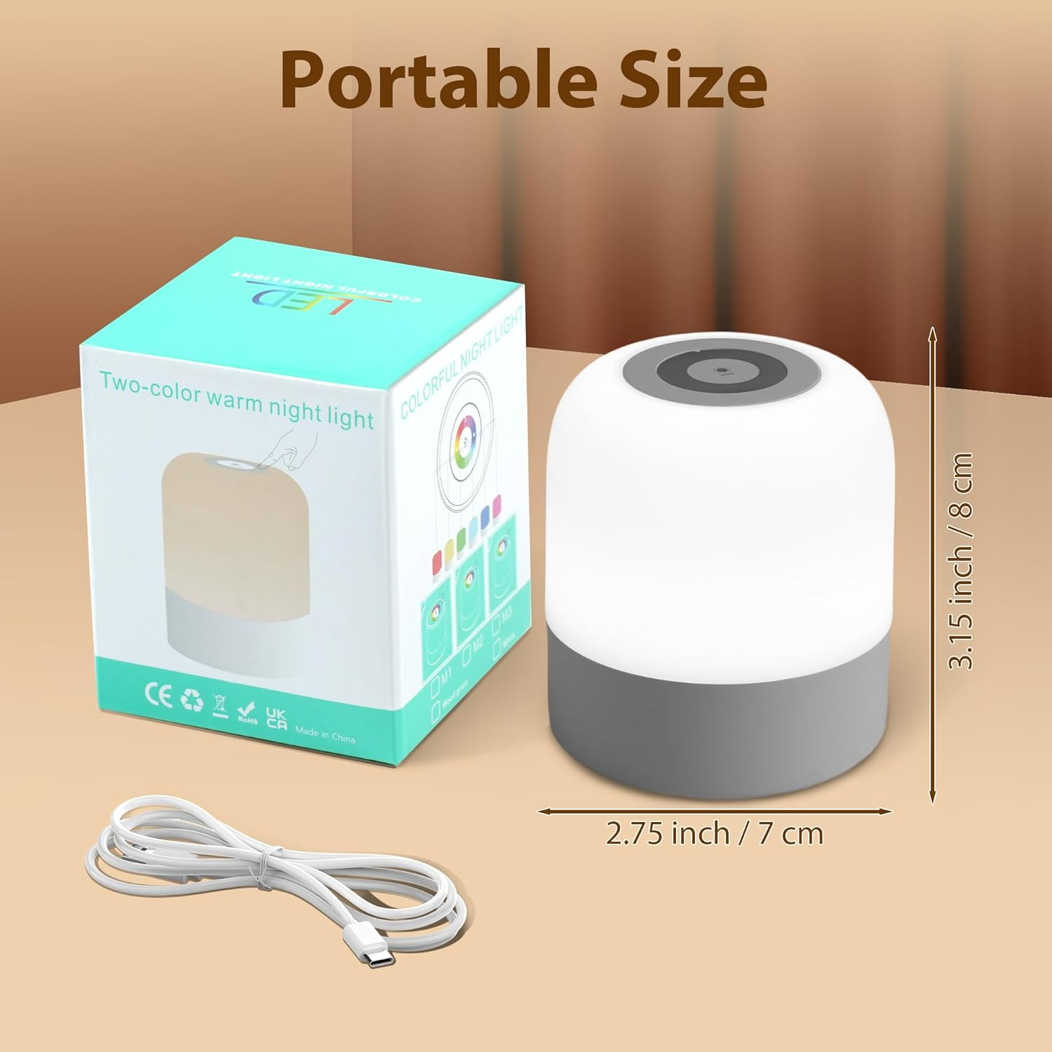 1pcPortable Baby Night Light,3 - Baby Nursery Egg Light ulasan dan harga