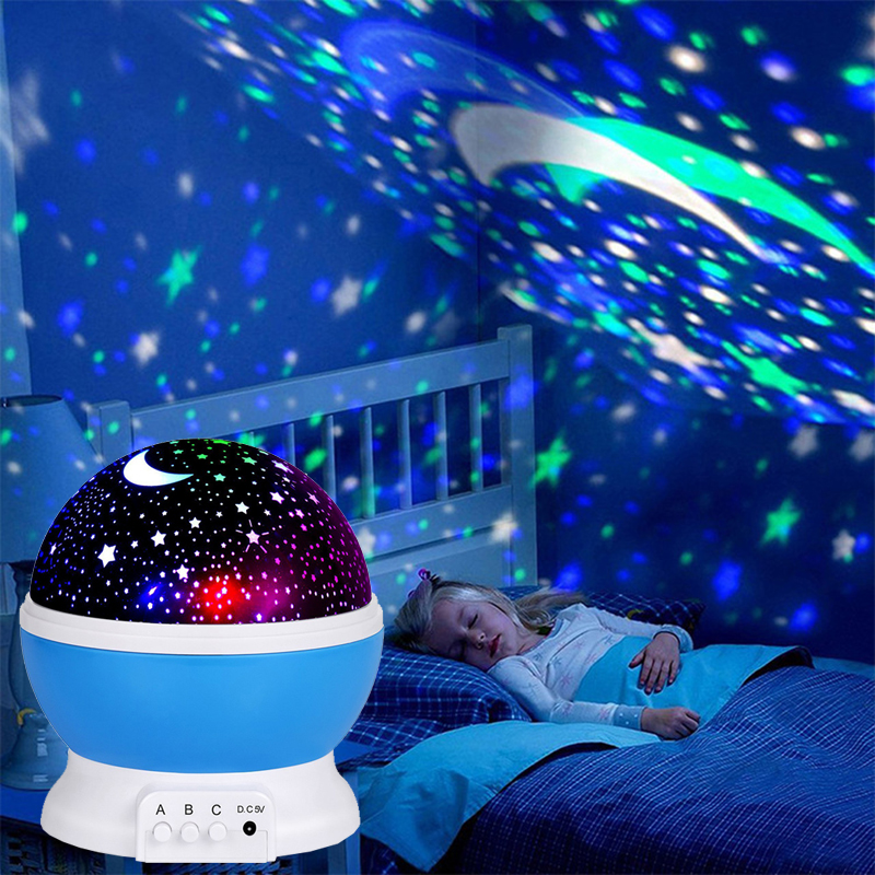 Night Lamp Projector Starry Sk - Baby Nursery Table Lamp ulasan dan harga