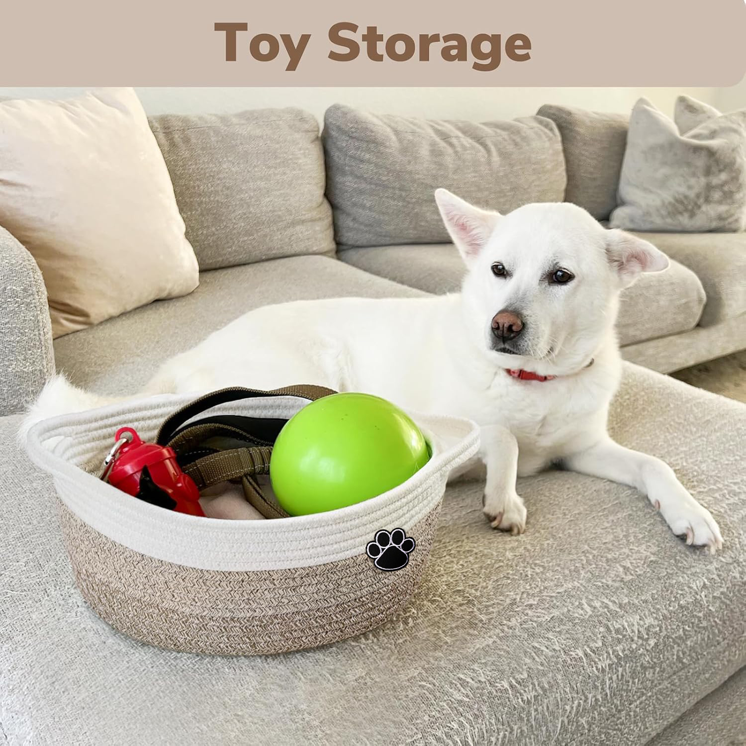 Dog Toy Basket Small Gift Bask - Baby Nursery Fabric ulasan dan harga