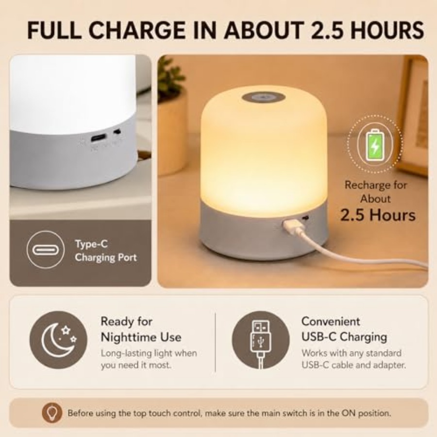 Portable Baby Night Light, 3 C - Baby Nursery Egg Light ulasan dan harga