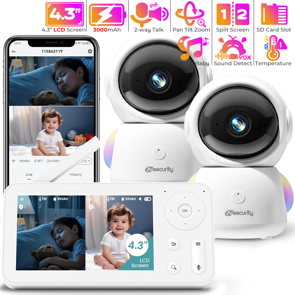 2K Baby Monitor with 2 Cameras - Baby Nursery Design ulasan dan harga