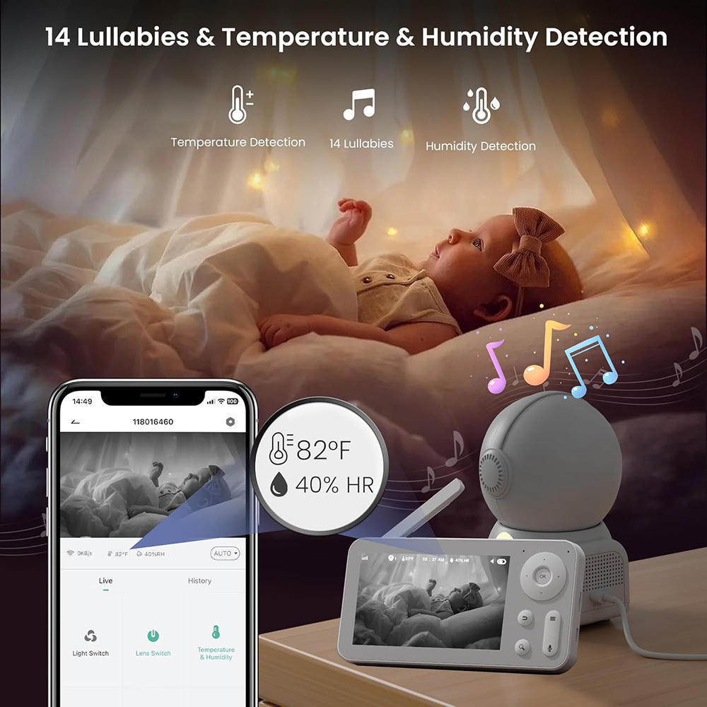 2K Baby Monitor with 2 Cameras - Baby Nursery Design ulasan dan harga