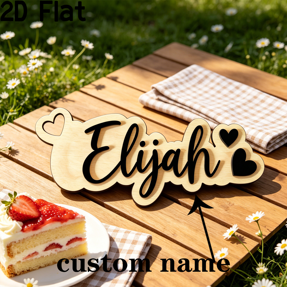 1Pc Custom Love Decor Wooden A - Baby Nursery Wall ulasan dan harga