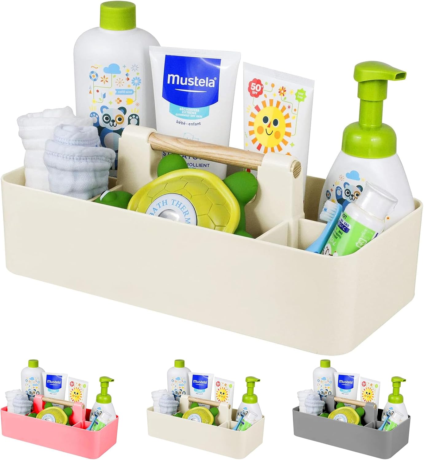 Portable Baby Shower Caddy wit - Baby Nursery Storage ulasan dan harga