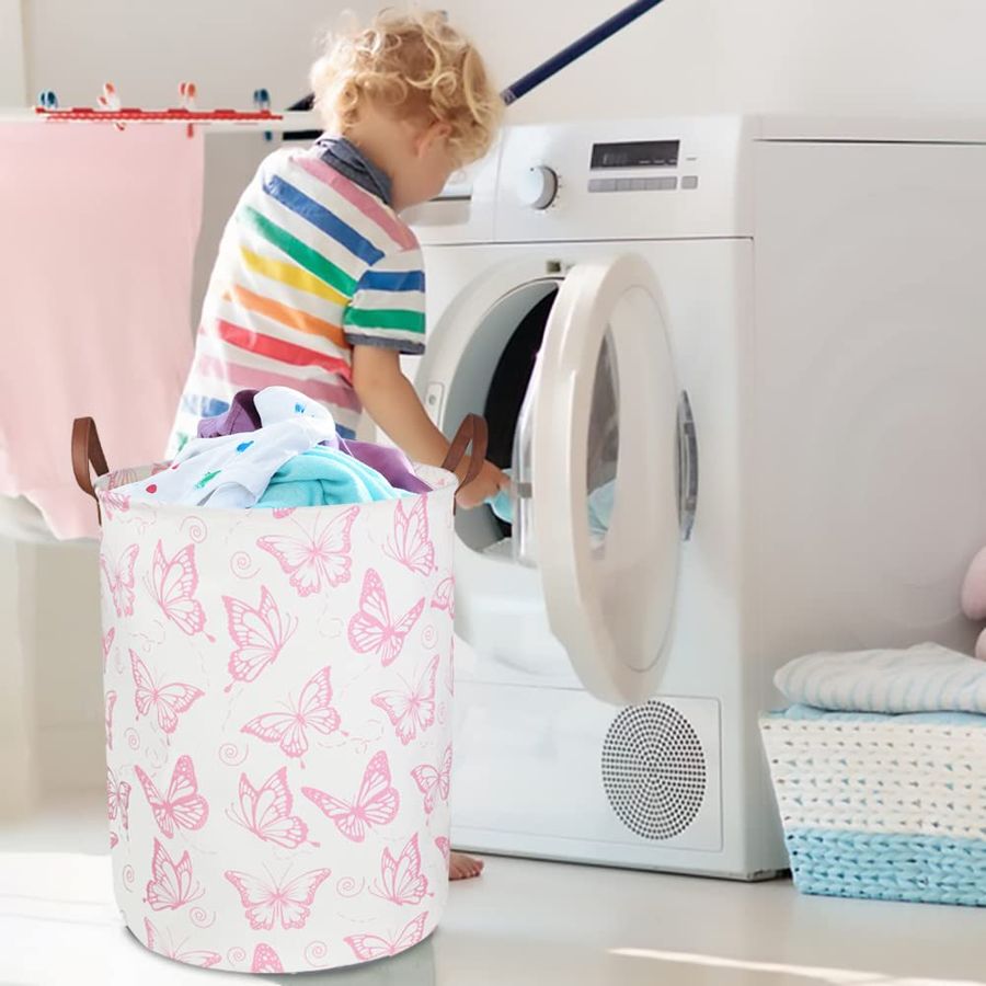 Pink Laundry Basket,Waterproof - Baby Nursery Laundry Basket ulasan dan harga
