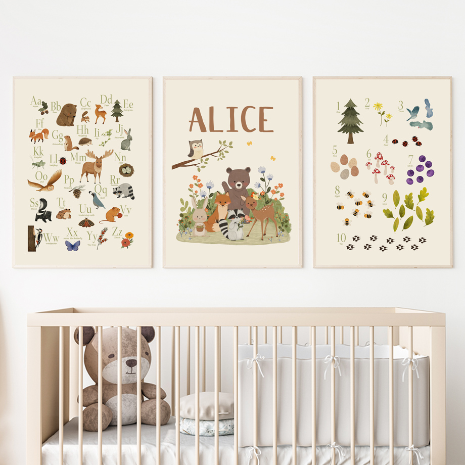 1pc frameless Cute Rabbit Fox  - Baby Nursery Design ulasan dan harga
