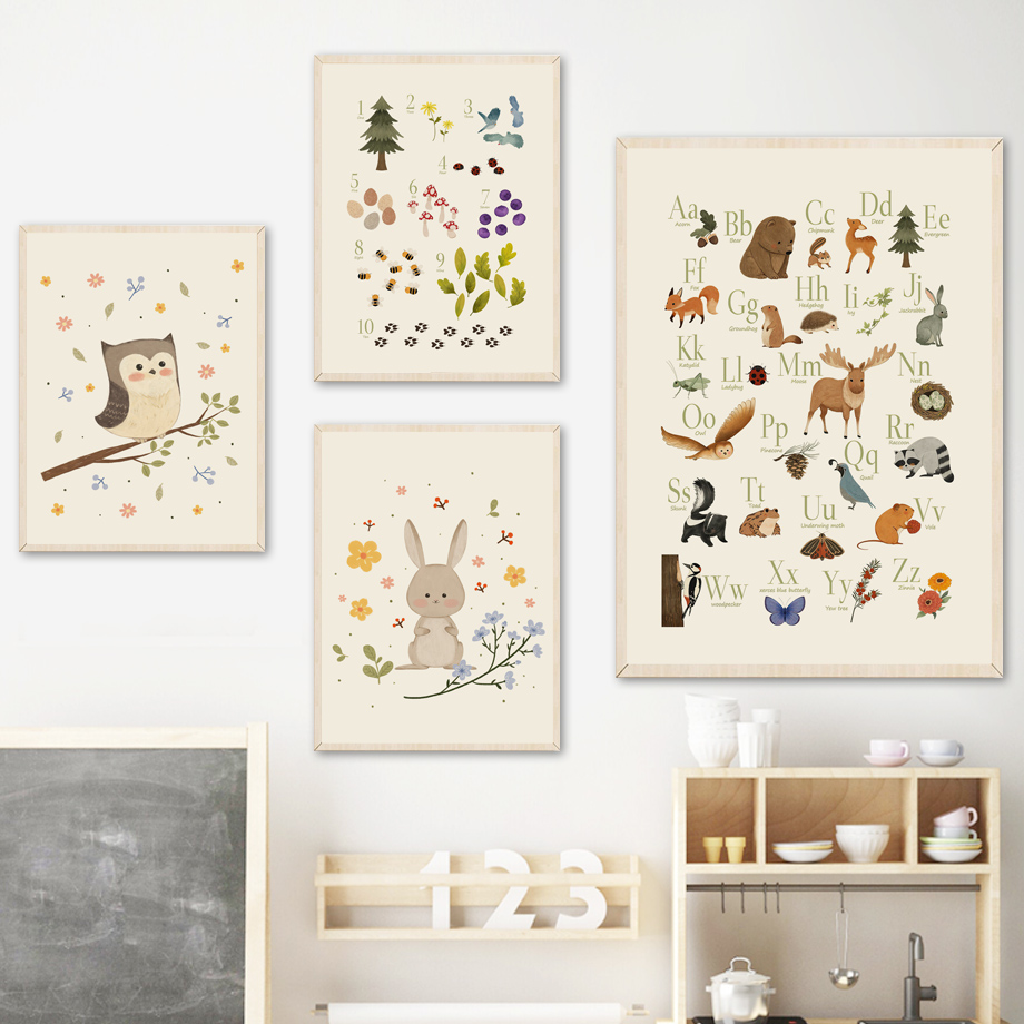 1pc frameless Cute Rabbit Fox  - Baby Nursery Design ulasan dan harga