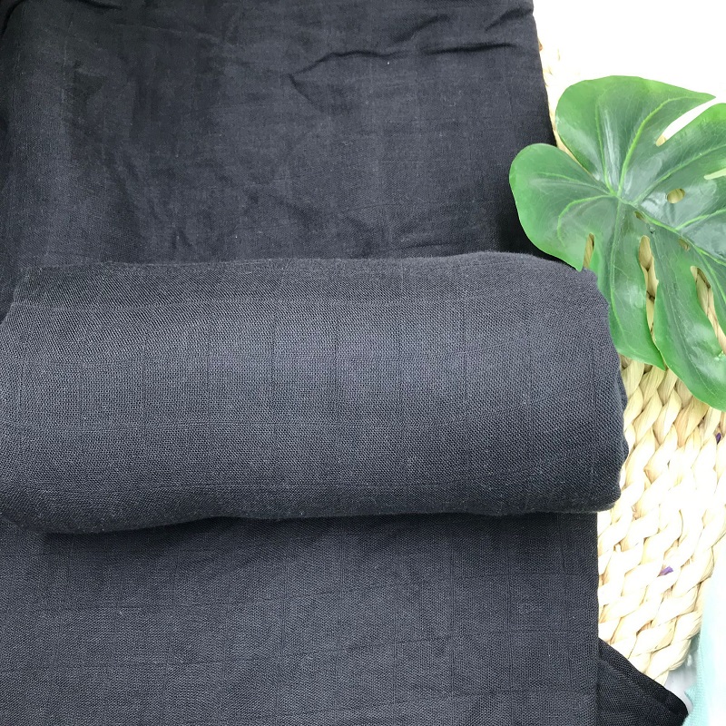 Pure Black Color Baby Wrap Ult - Swaddle Blanket Muslin ulasan dan harga