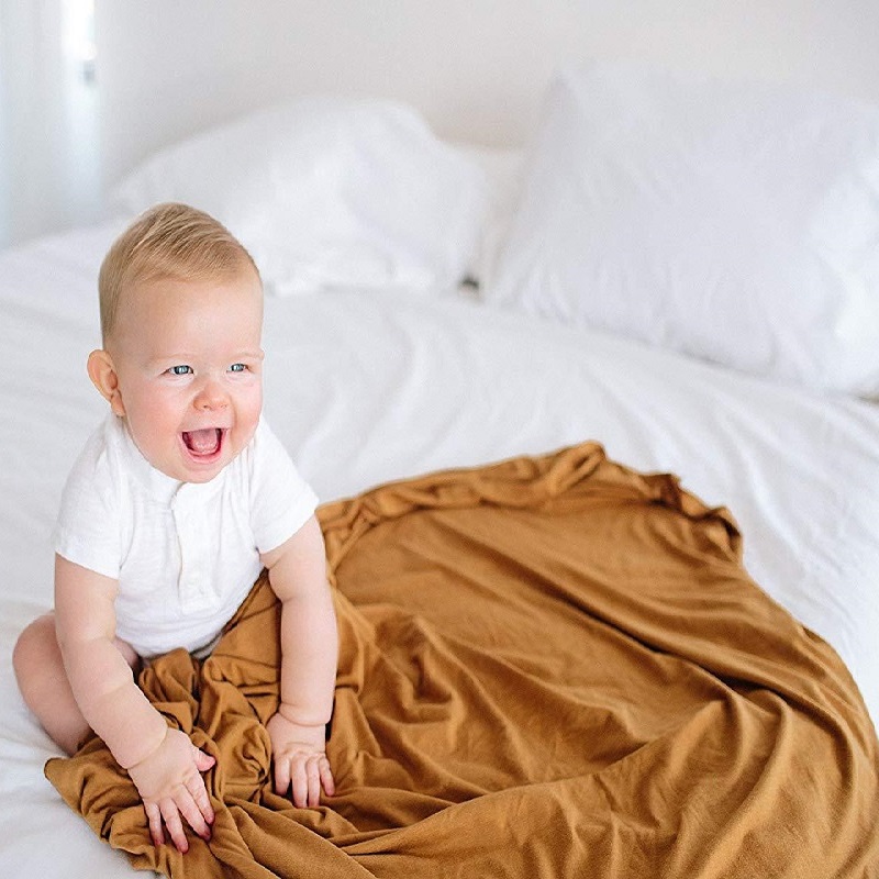 Pure Black Color Baby Wrap Ult - Swaddle Blanket Muslin ulasan dan harga