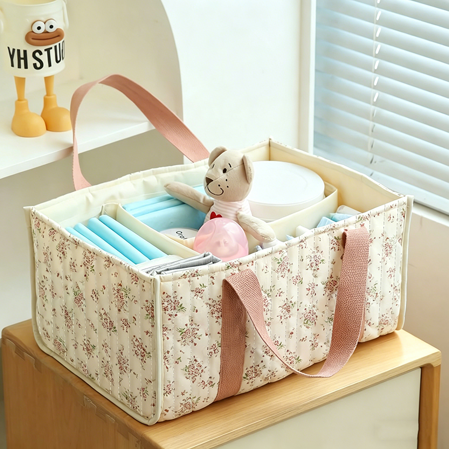 Floral Diaper Caddy Organizer, - Baby Nursery Storage ulasan dan harga