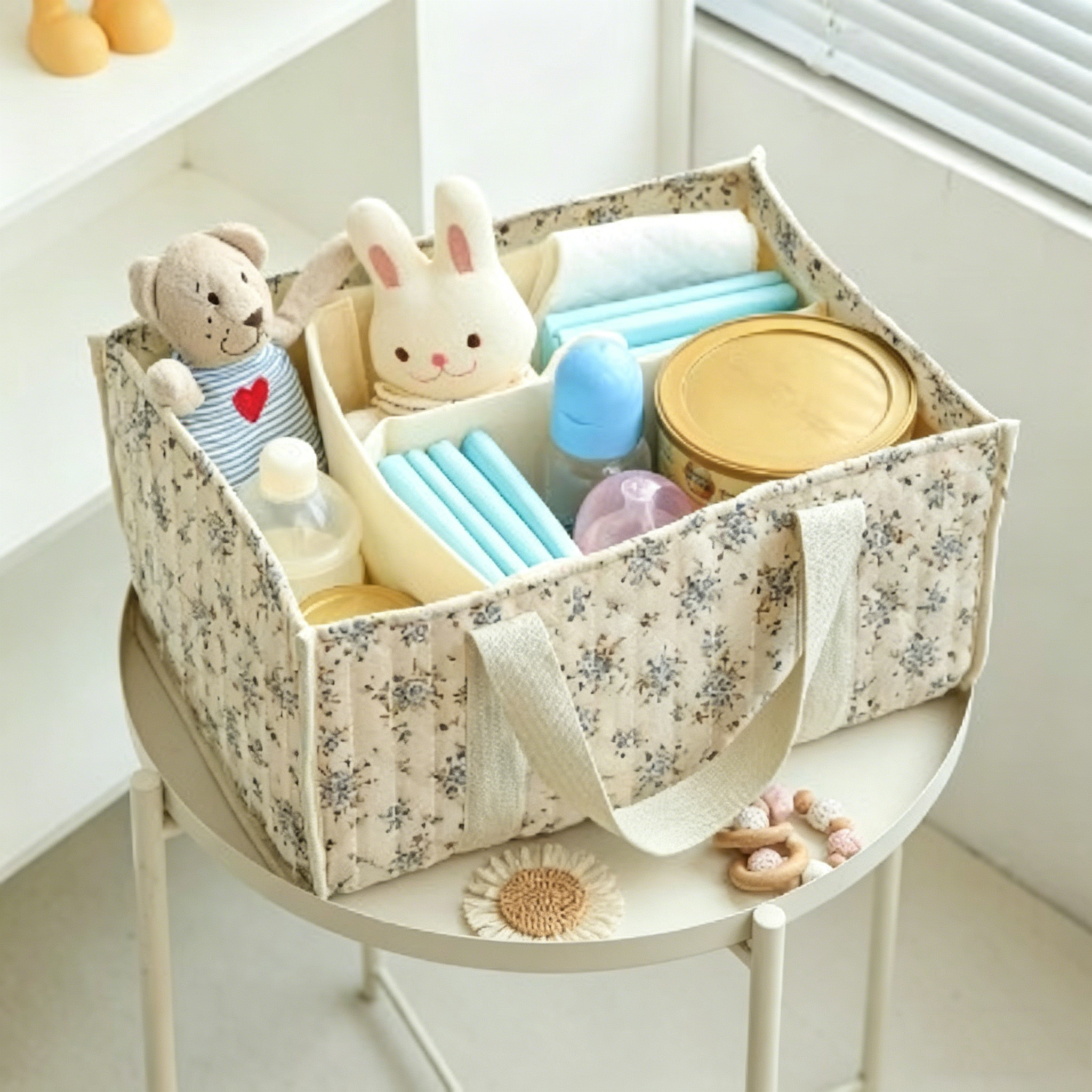 Floral Diaper Caddy Organizer, - Baby Nursery Storage ulasan dan harga
