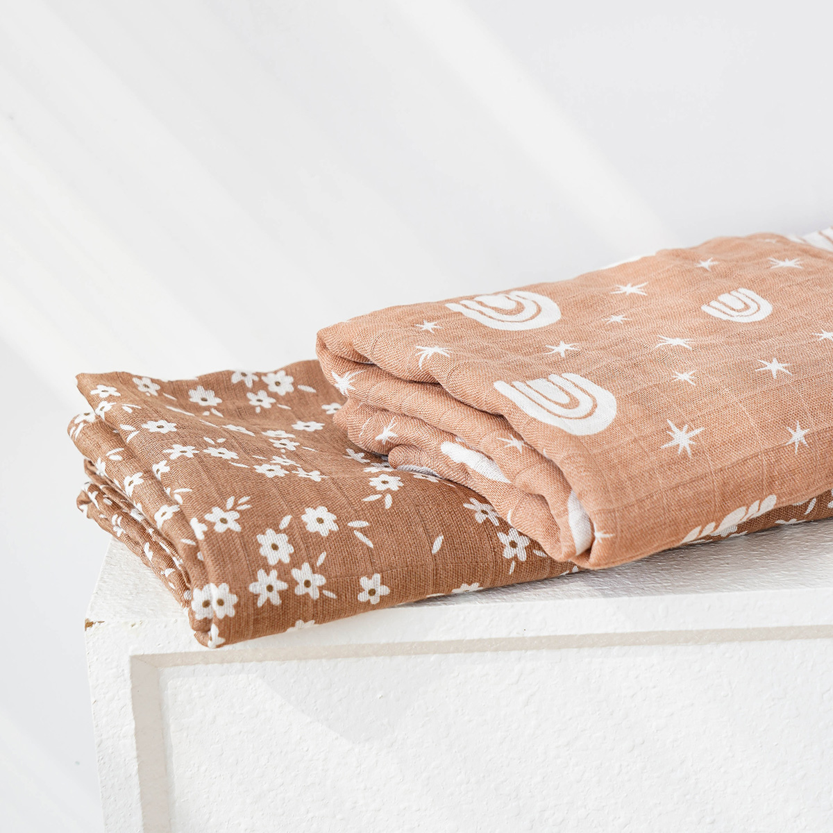 120x110cm 2 Layers Baby Muslin - Swaddle Blanket Muslin ulasan dan harga