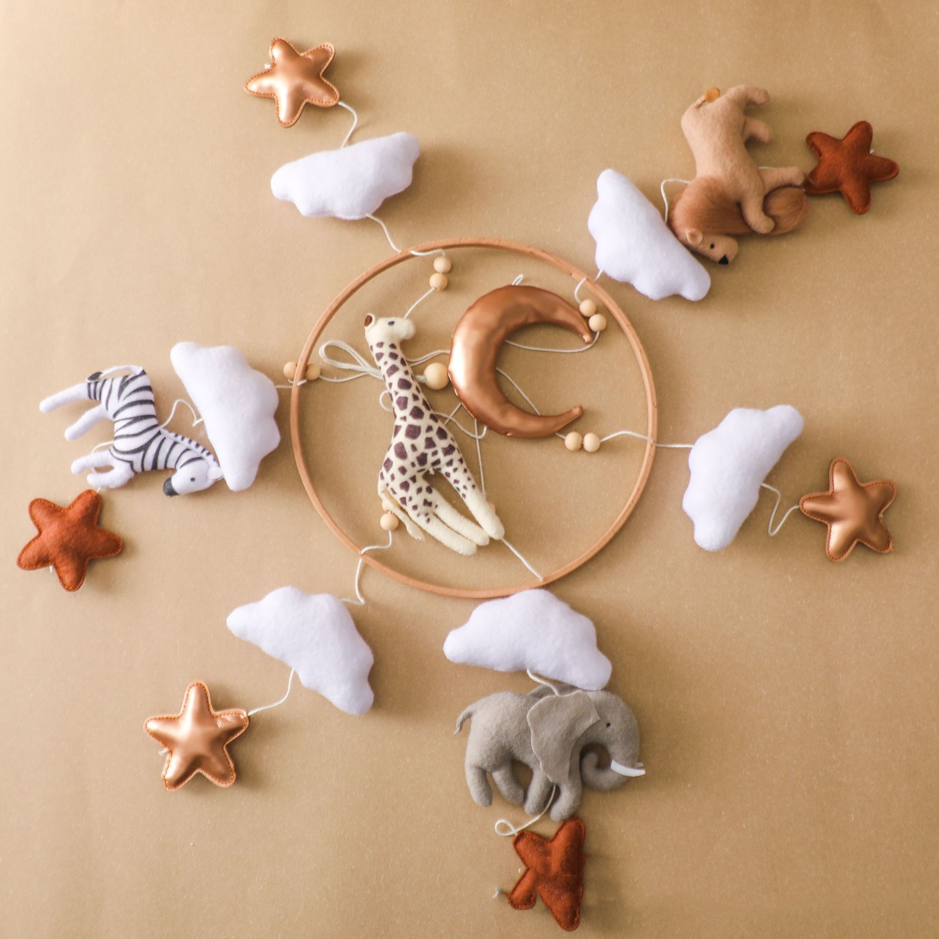 Hot Sale Nordic Handmade Felt  - Baby Nursery Jungle ulasan dan harga