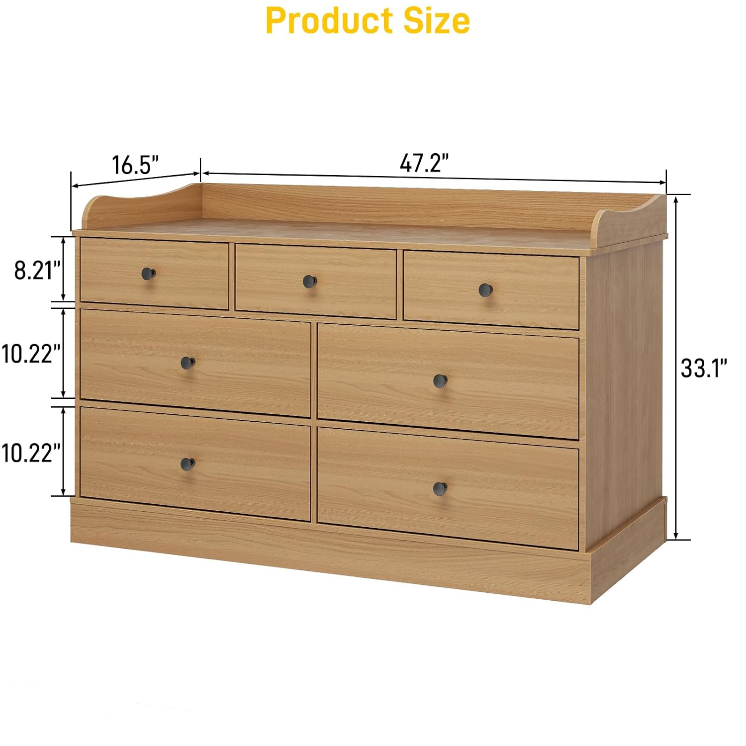 Kids Dresser Cabinet with 7 Dr - Baby Nursery Dresser Changing Table ulasan dan harga